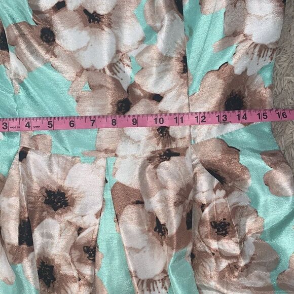 New Jessica Howard Floral, Sleeveless, Pleated A-Line Dress size 12 - Picture 12 of 13